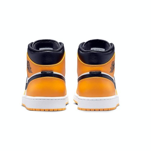RARE MEN'S LIMITED PREMIUM AIR JORDAN 1 MID "TAXI" BASKETBALL LIFESTYLE SNEAKERS - Picture 4 of 12