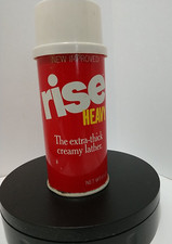 Vintage Rise Shaving Cream Can – HEAVY Formula – No Barcode – 1950s/60s – Rare