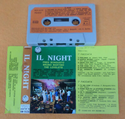 MC FRED BONGUSTO BRUNO MARTINO THE LOVELETS Il night 1976 italy no cd lp dvd vhs