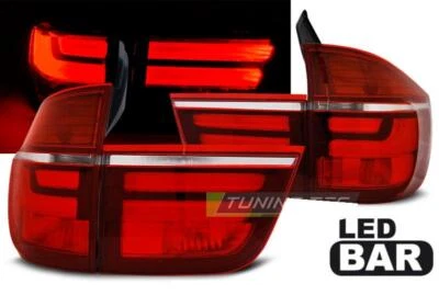 Paire de feux arriere BMW X5 E70 de 2007 a 2010 LED BAR rouge blanc