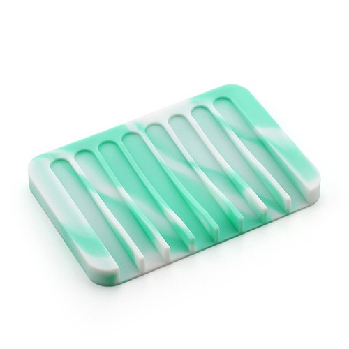 Silicone Soap Saver Dish Drain Holder Mat Tray Drainage Bathroom Kitchen ≌ - Bild 9 von 35