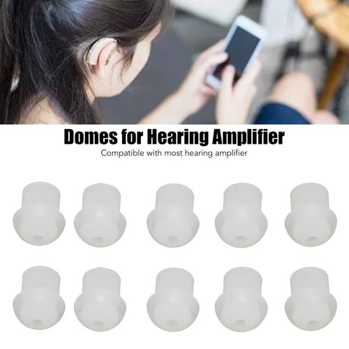 10pcs Hearing Amplifier Dome Professional Soft Silicone Ear Tip Earplug - Picture 13 of 23