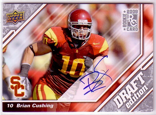 2009 Upper Deck Draft Edition Autographs Silver #61 Brian Cushing - NM-MT