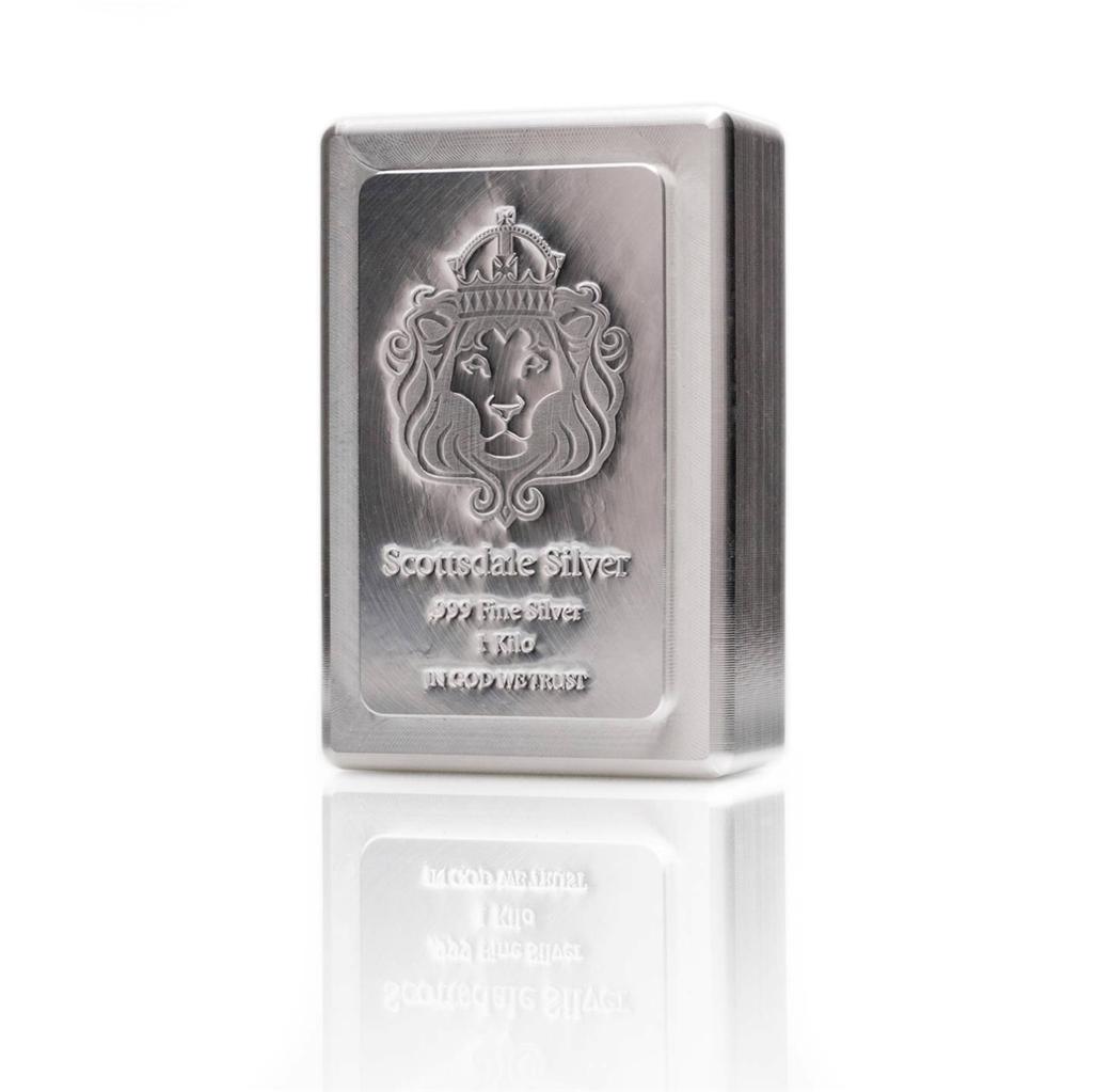 1 KILO Scottsdale STACKER® Silver Bar .999 Silver Bullion #A131
