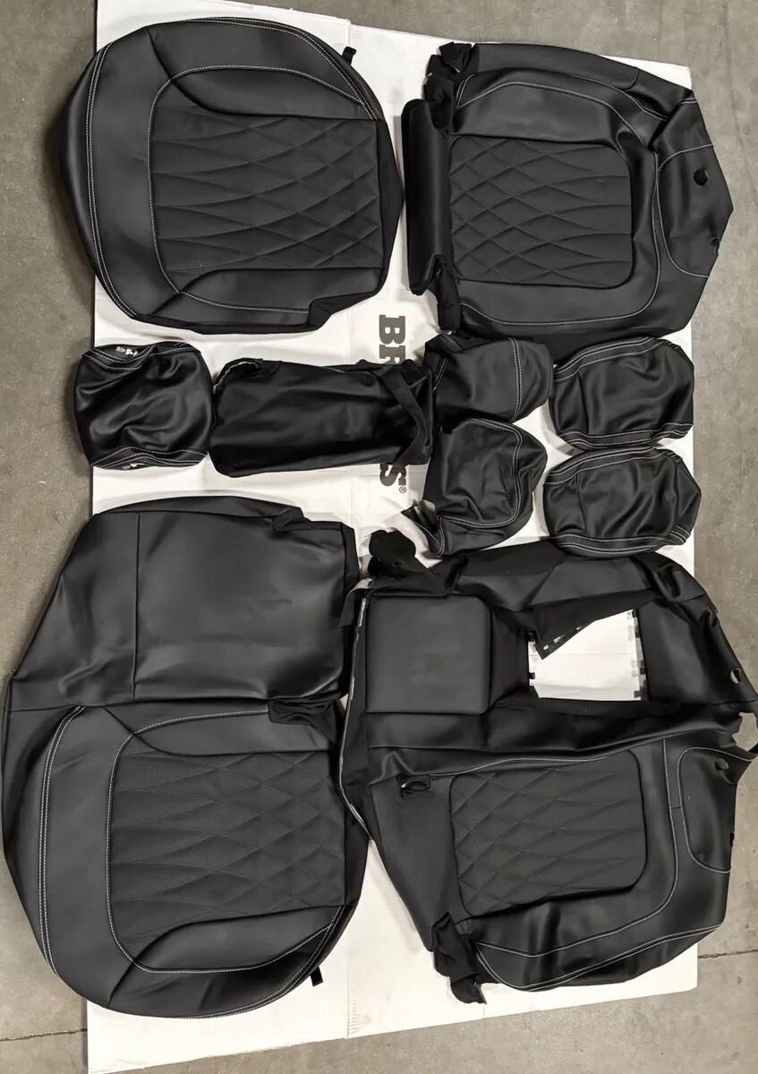 OEM AMG G63 G-Klasse W463 Leather Seats Cover Set In Black With