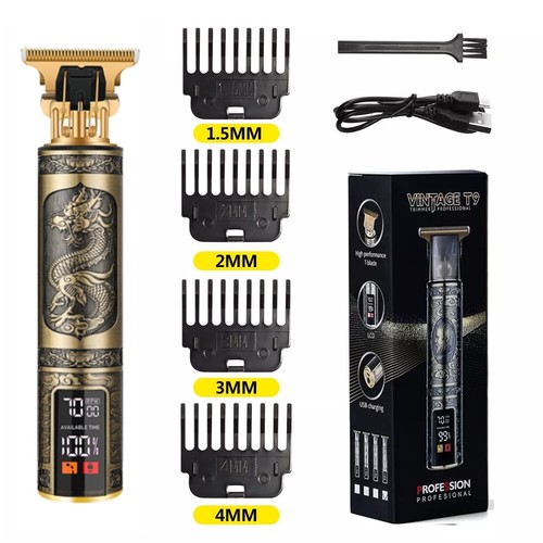 T9 LCD Elektrischer Friseur Öl Rasierkopf Elektrischer Drücker Carving Elektrisc - Bild 17 von 18