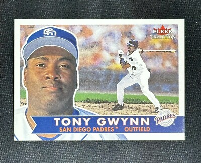 2001 Fleer Tradition Tony Gwynn #141 Baseball Card San Diego Padres HOF