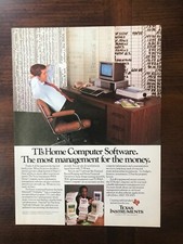 1983 vintage original print ad Texas Instruments Computers With Bill Cosby