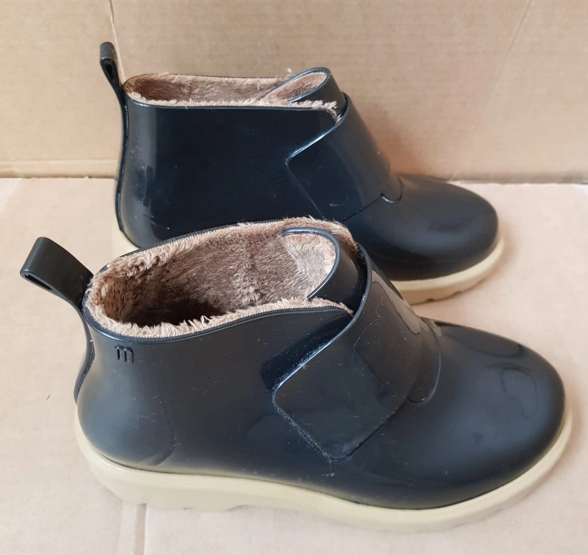 Mini melissa black best sale boots