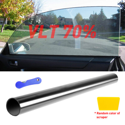 Roll Blackout Window Tint Film 70% VLT 20'' x 10FT Car Heat & UV Block Glass