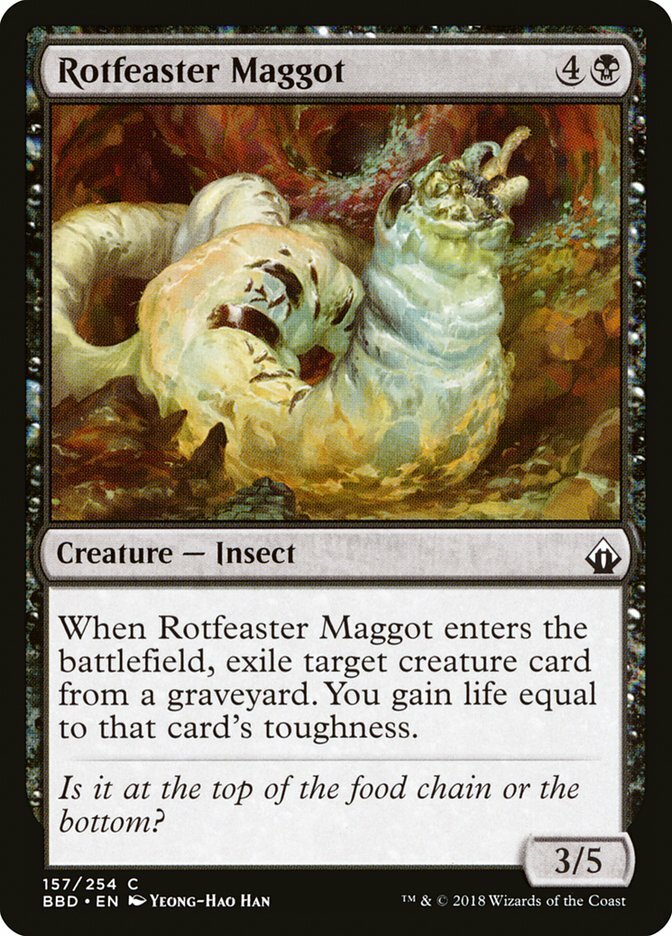 MTG Battlebond BBD #157 Rotfeaster Maggot - 4x Playset