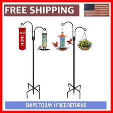 Double Arm Heavy Duty Garden Plant Hangers - Stylish  Functional Outdoor Decor