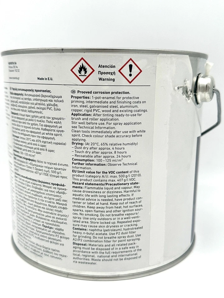 Caparol Capalac Compact Dickschichtlack Korrosionsschutz silber Basis Base EG - Bild 3 von 4