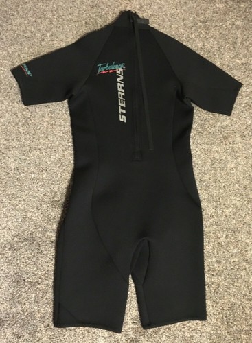 Stearns Turbulence Black Shorty Wet Suit Medium Neoprene Water Jet Ski Surf  - Picture 7 of 12
