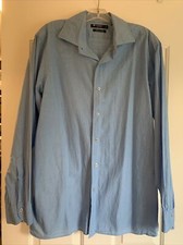Cremieux Collection Long Sleeve Button Up Shirt Men's Size L Blue