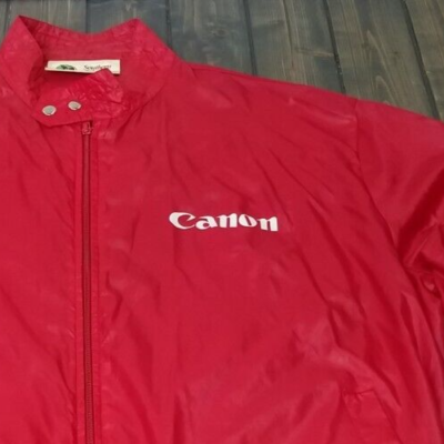 Canon　Ｃジャケット Vintage Southern Colours CANON Camera Jacket RED Zip Up