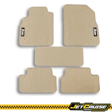 Fits 08-16 Chevy Cruze Rubber Floor Mats Latex Beige All Weather Cargo Liner 5PC