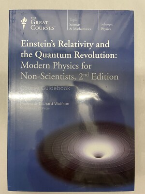 The Great Courses Book & DVDs - Einstein's Relativity & Quantum Revolution - NEW