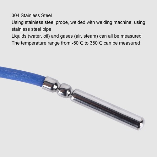 PT100 Temperature Sensor Probe 4x30x1000MM PTFE Wire RTD Temperature Sensor - Picture 2 of 24