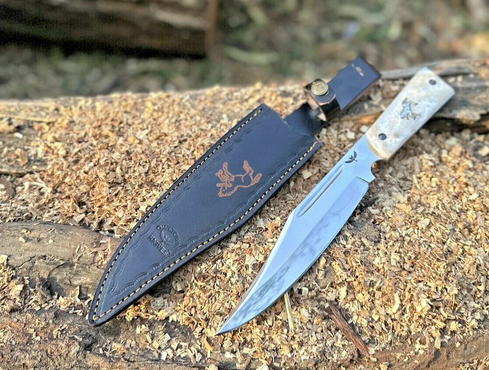 Cuchillo Bowie Hecho a Mano Acero Inoxidable SE ADAPTA A COLT 1911 Empuñaduras LEER DESCRIPCIÓN Foto 4 de 4