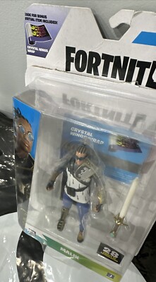 Fortnite Malik Solo Mode Figure Series 25 #279 Action Figure Virtual *DISTRESSED