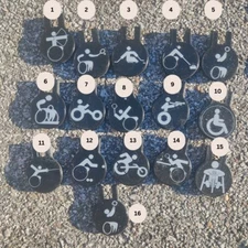 PERMOBIL SPORTS 2pc Dust Stem Caps / Wheel Castor Forks/ Swing Arm Covers Plug