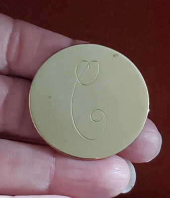 Classic C Monogram Gold-tone Brooch
