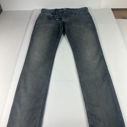 Paige Jeans Men's 31 Lennox Slim Fit Straight Leg Grey Whiskers Stretch Denim