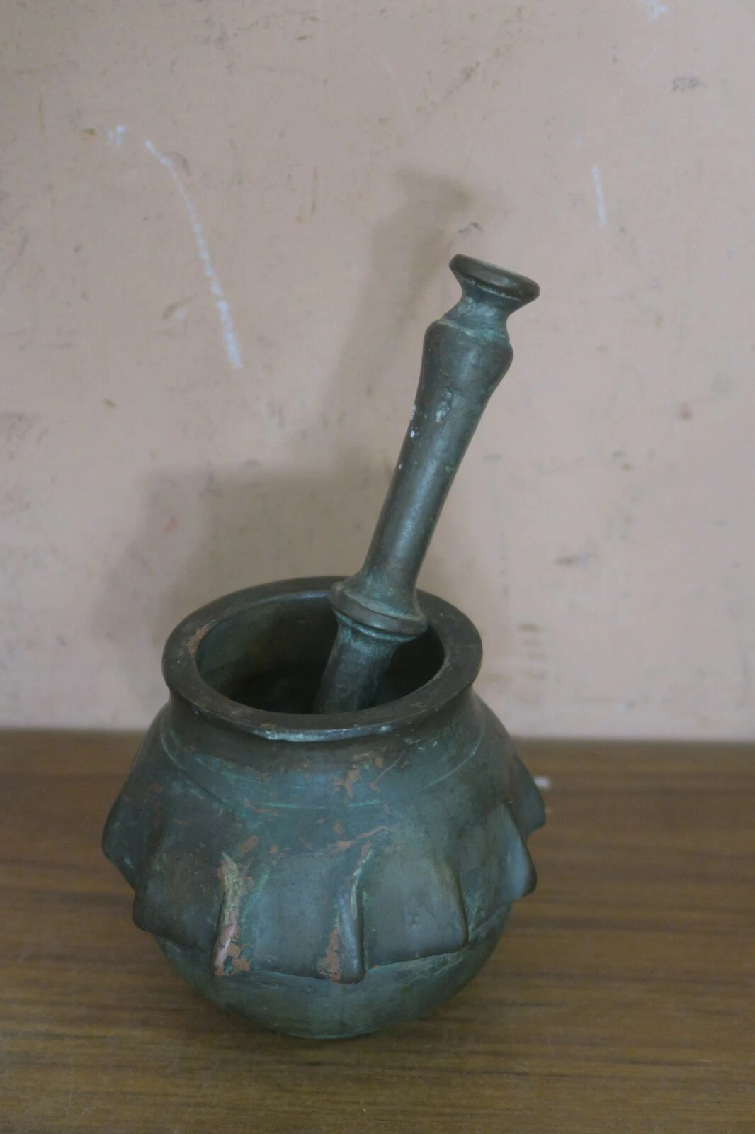 Antique Bronze Metal Ottoman or Spanish Colonial Mortar & Pestle