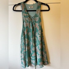 Show Me Your Mumu Women's Rancho Mirage Lace Up Dress Jadely Paisley Size L