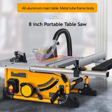 Multi-Function 8 Inch Pipe Rack Portable Electric Woodworking Table Saw 1500W