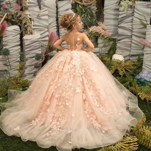 Flower Girl Dress For Special Occasion Bridesmaid Party Wedding Pageant Birthday - Picture 2 of 7
