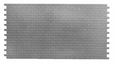 Pikestuff HO Concrete Block Walls 14-1/2 x 28' Scale 541-1004