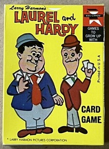 Vintage LARRY HARMON'S LAUREL AND HARDY CARTOON PLAYING CARD GAME 1972 (sealed)