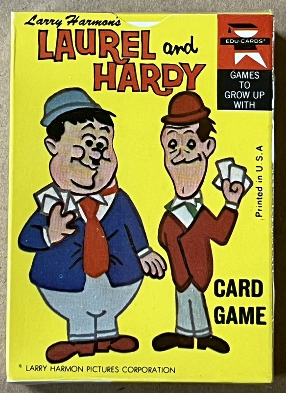 Vintage LARRY HARMON'S LAUREL AND HARDY CARTOON PLAYING CARD GAME 1972 (sealed)