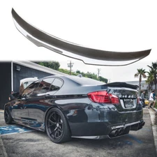 Carbon Fiber Look For 2011-2017 BMW 5 Series F10 Rear Trunk Spoiler PSM Style