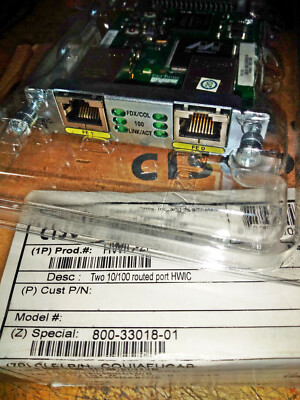 Cisco HWIC-2FE   2 Port High Speed WAN Interface Card 