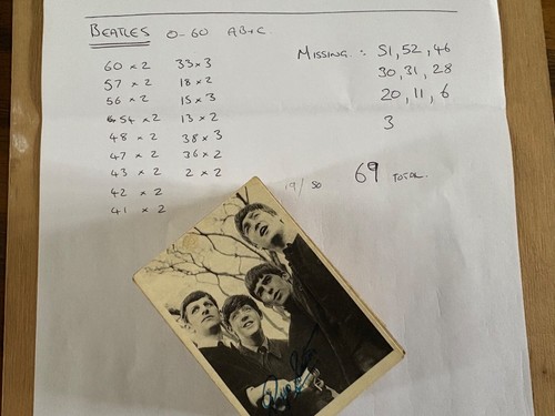 A&B.C Chewing gum cards, 69 in total, b/w, original 1964, Beatles 1st series - Picture 6 of 6