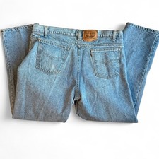 Vintage Levis 506 Jeans Mens Denim Straight Leg Western USA Made ORANGE TAB