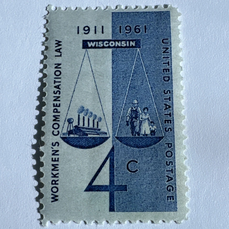 Scott 1186 - 4 cent  Stamp Workmen's Comp. - 1961 - MNH - Image 2 of 4