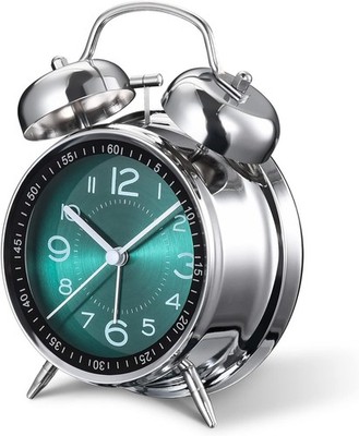 Loud Alarm Clock for Heavy Sleepers Adults,Retro 4 Inch Silent Non-Ticking Quart