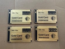 LOT OF  4 GOLD CARD GLOBAL 56K&FAX S99-2318-2 MULIT-FUNCTION PCMCIA PC CARD