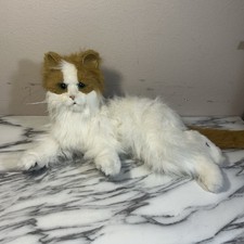 FurReal Friends Orange White Lulu My Cuddlin Kitty Cat Interactive 2008 UNTESTED