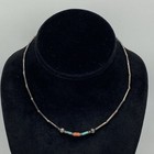 Vintage 925 Sterling Silver Carnelian Ladybug Jewelry Set Necklace Ring Size 8 — photo 2