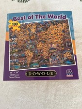 Dowdle Jigsaw Puzzle Best of the World 100 Pieces - 16 x 20 Made in USA NEW!