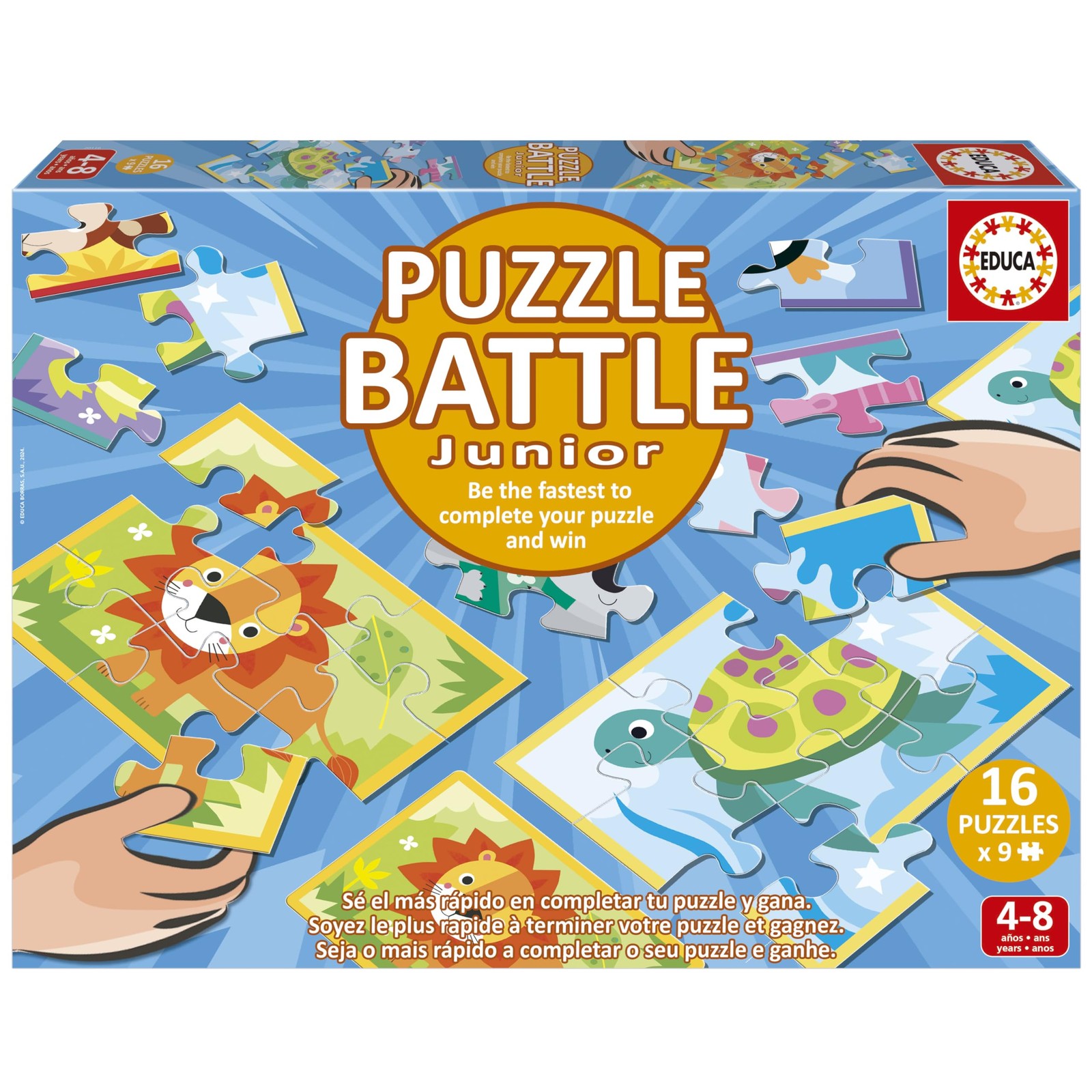 Обучающая головоломка Боевые животные из серии Ванаф 4 часа (20116)