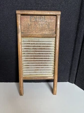 Vintage Dubl Handi Wash Board Columbus Ohio Washboard Co. Travel Lingerie 18"