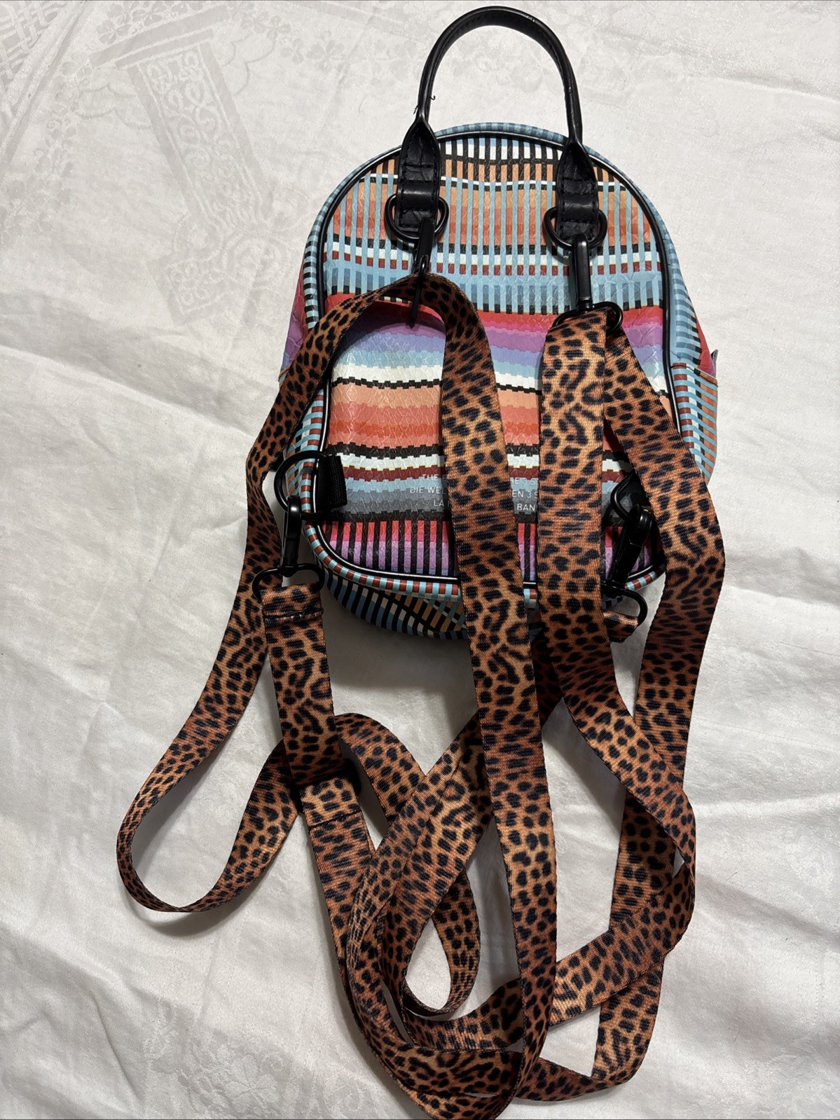 RARE Adidas x The FARM Animal Print Mini Backpack/Crossbody image 5
