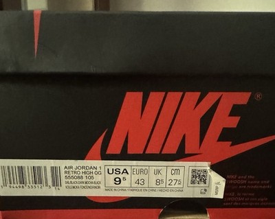Size 9.5 - Jordan 1 Retro OG High Dark Mocha