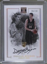 2016-17 Panini Impeccable Rookie Holo Gold 6/10 Dragan Bender #118 Auto n5z